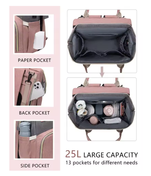 Stylish Diaper Bag for On-the-Go Moms