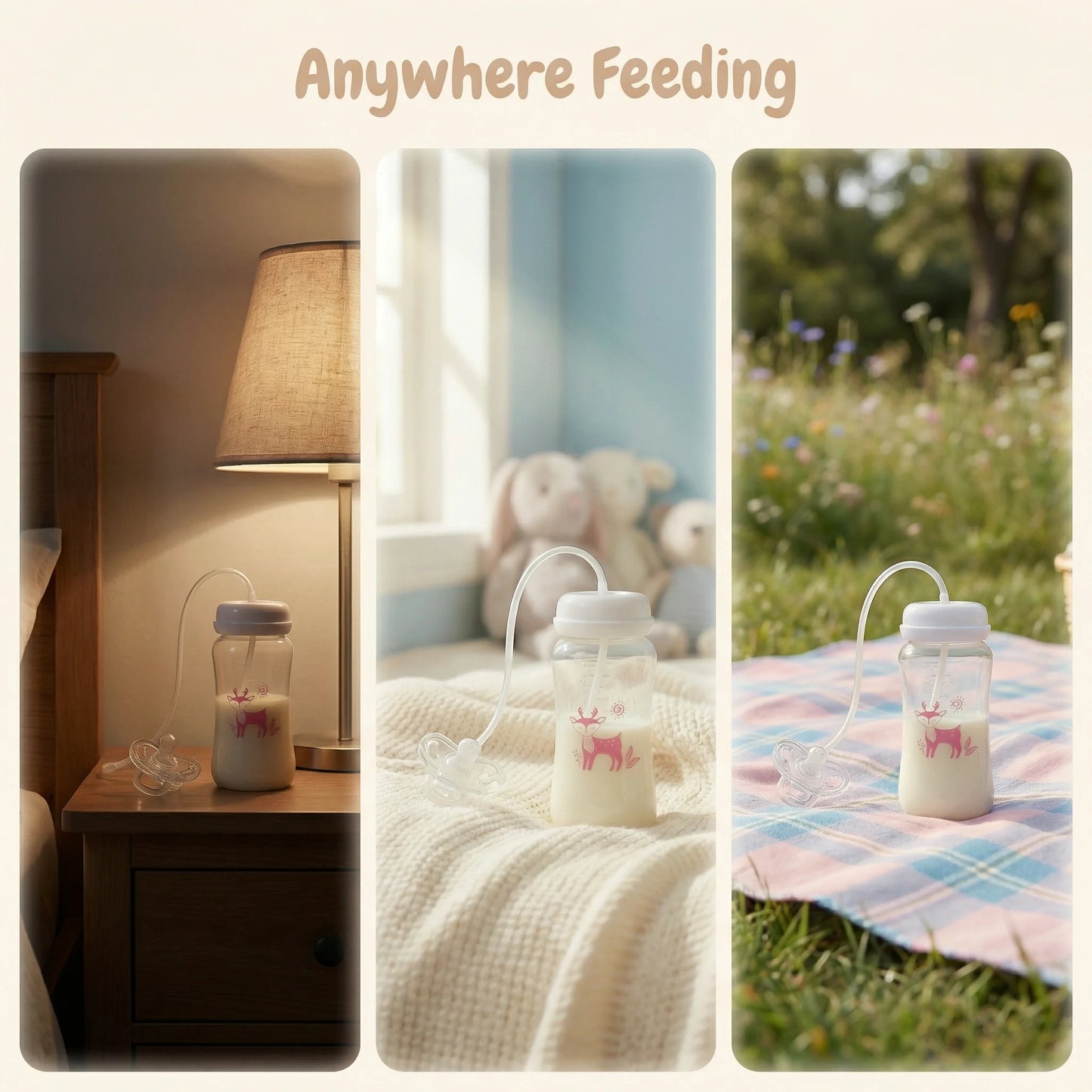 Anti-Colic Wide-Neck Bottle for Newborns